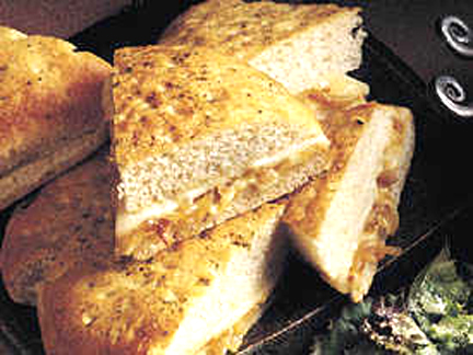 Onion Focaccia Wedges
